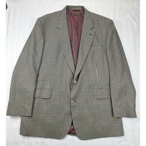 Brooks Brothers Mens 48L Wool Blazer Houndstooth Sport Coat Danny B637 USA Made